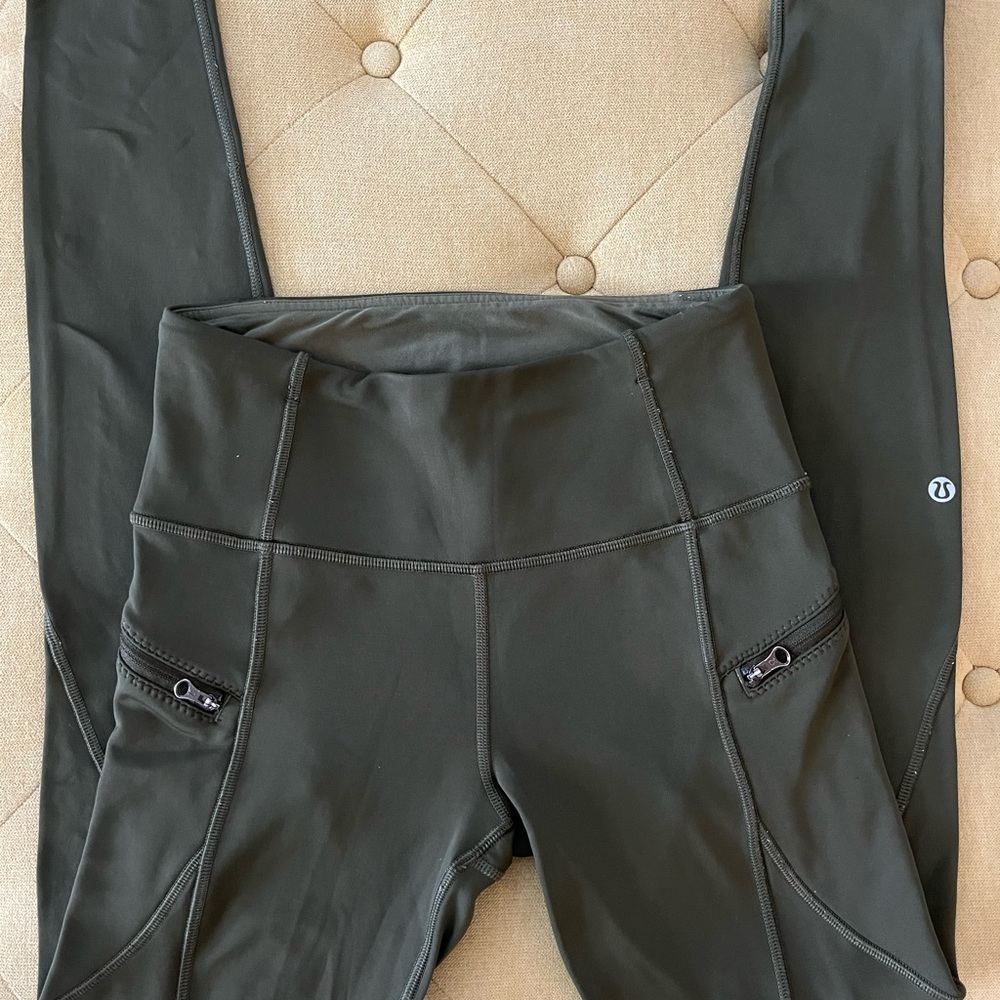 Olive green lululemon leggings!